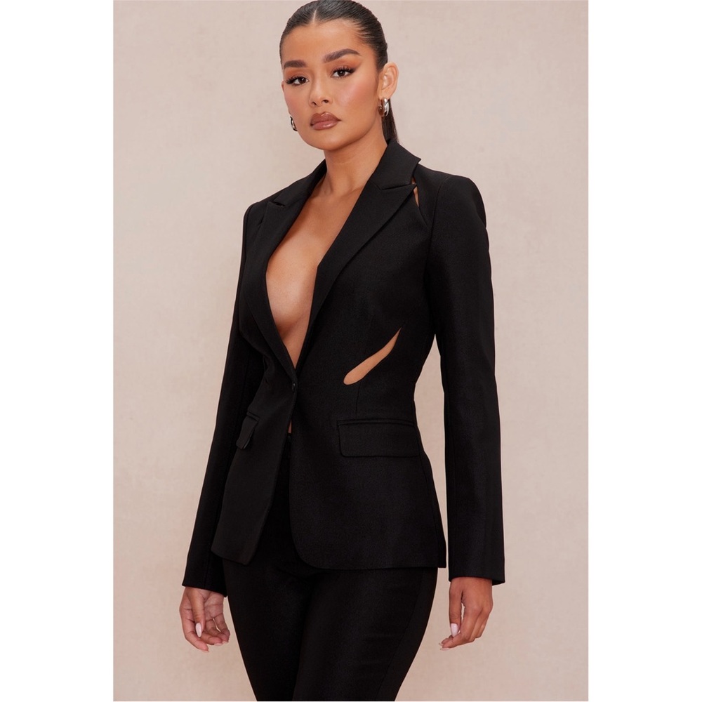 NWT Fashion Nova - Nova Luxe Women’s Denise Black Pant Suit - Picture 2 of 10